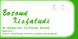 botond kisfaludi business card